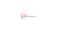 Tablet Screenshot of highperformancetrainingworks.com
